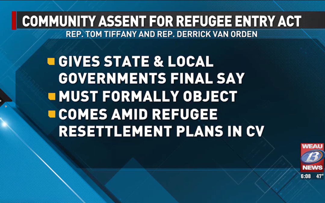 Rep. Tiffany introduces legislation to give state, local governments final say in refugee resettlement process