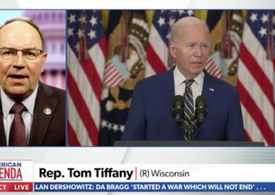 Rep. Tiffany to Newsmax: Biden Won’t Accept Responsibility